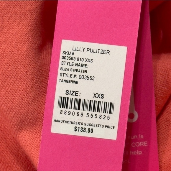Lilly Pulitzer Elsa Tangerine Sweater Size XXS Women - Picture 9 of 13